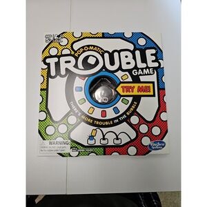 Trouble Board Game, Classic Pop-O-Matic Race Game By Hasbro - New